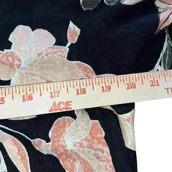 Nicole Miller Original Sz. M Linen Blend Floral Dress Business Casual Party - Picture 15 of 16